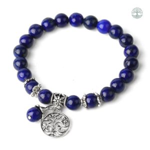 Bracelet Arbre de Vie en lapis-lazuli