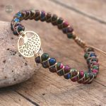 Bracelet Arbre de Vie en pierres multicolores