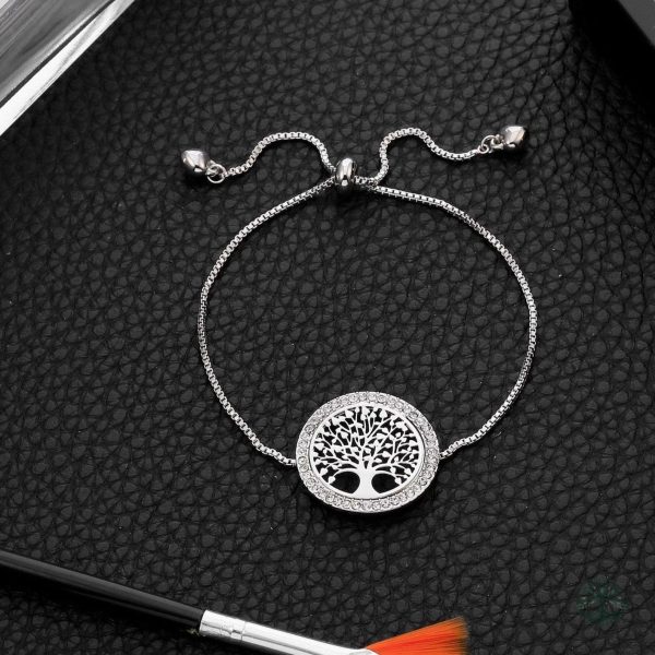 Bracelet symbolique Arbre de Vie en argent