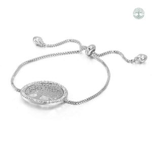 Bijou argenté Arbre de Vie, style raffiné