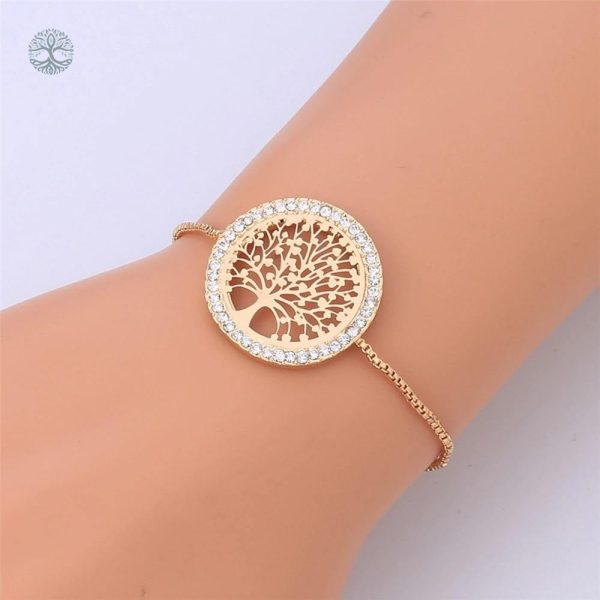 Bracelet en or représentant l'Arbre de Vie, bijou intemporel