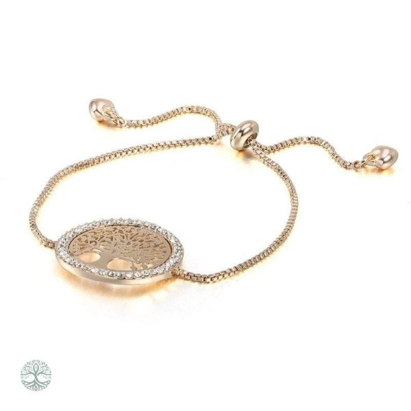Accessoire raffiné avec motif Arbre de Vie en plaqué or