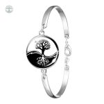 Bracelet Arbre de Vie Ying et Yang en perles naturelles