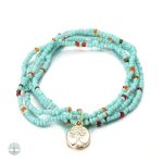 Accessoire bohème Arbre de Vie en turquoise
