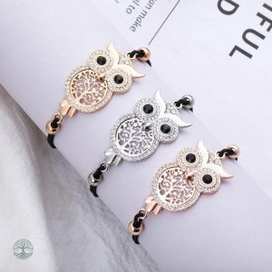 Bracelet Chouette avec motif Arbre de Vie