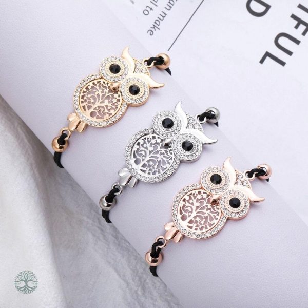 Bracelet Chouette avec motif Arbre de Vie