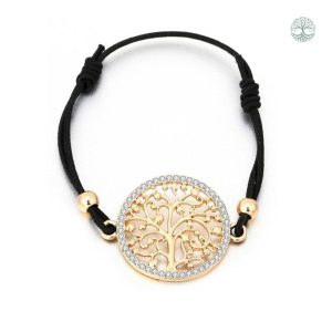 Bracelet Arbre de Vie pour femme en cordon coloré