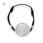 Bracelet cordon femme, motif Arbre de Vie, plusieurs coloris