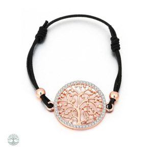 Accessoire femme, bracelet Arbre de Vie, style cordon élégant