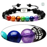 Bracelet de guérison 7 chakras pour l'équilibre énergétique