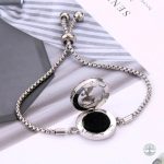 Bracelet diffuseur d'huile essentielle en acier inoxydable