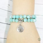 Accessoire en turquoise, design arbre de vie élégant