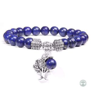 Bracelet Arbre de Vie en Lapis-lazuli élégant