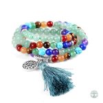 Bracelet Mala Arbre de Vie en Aventurine pour la guérison