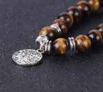 Bracelet spirituel Arbre de Vie, perles Œil-de-Tigre