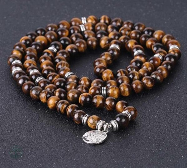 Accessoire bien-être Arbre de Vie, bracelet en Œil-de-Tigre