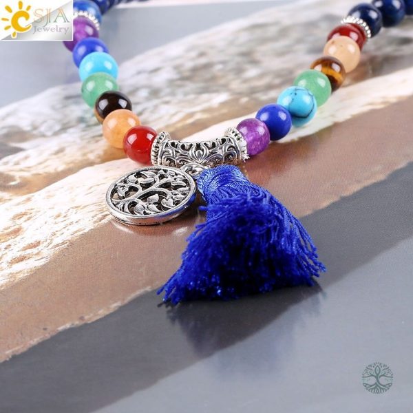 Accessoire de bien-être 7 Chakras en bracelet Mala