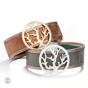 Bracelet femme en métal, inspiré de l'arbre de vie