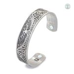 Bracelet manchette Viking Arbre de Vie en métal