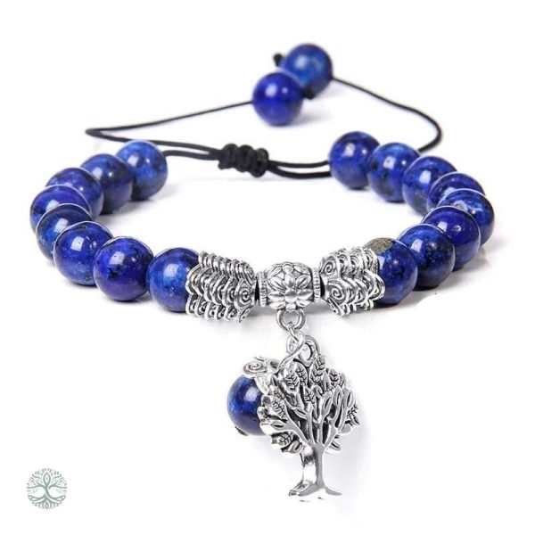 Bracelet Arbre de Vie en lapis-lazuli