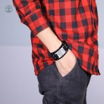 Bracelet en cuir avec motif Arbre de Vie pour homme