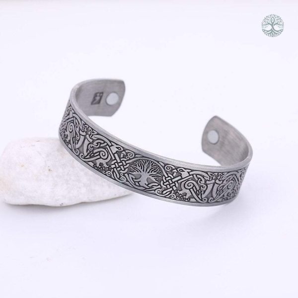 Bracelet Yggdrasil représentant l'Arbre de Vie stylisé