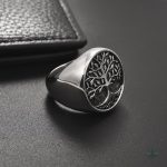 Bague en argent représentant l'Arbre de Vie, style unique