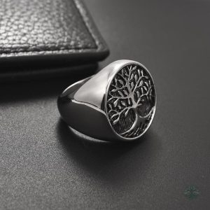 Bague en argent représentant l'Arbre de Vie, style unique