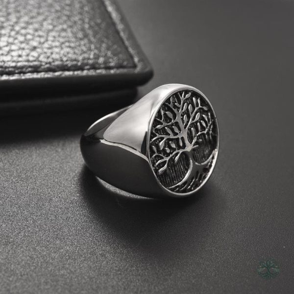 Bague en argent représentant l'Arbre de Vie, style unique