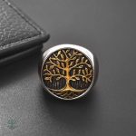 Bijou en argent représentant l'Arbre de Vie pour hommes