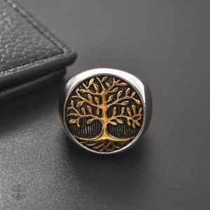 Bijou en argent représentant l'Arbre de Vie pour hommes