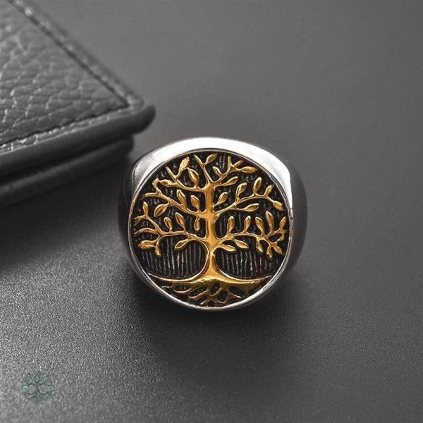 Bijou en argent représentant l'Arbre de Vie pour hommes