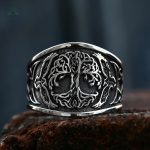 Chevalière homme avec symbole de l'Arbre de Vie