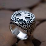 Bague Arbre de Vie Viking, design élégant et significatif