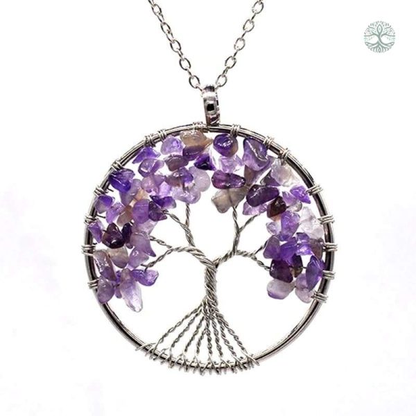 Collier Arbre de Vie en améthyste