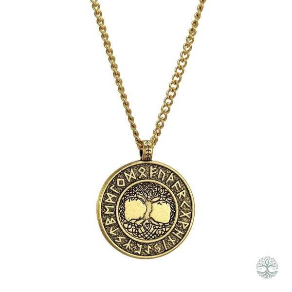 Collier Arbre de Vie Antique Doré