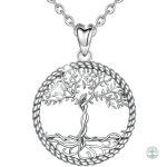 Collier Arbre de Vie Mère en Argent Sterling 925