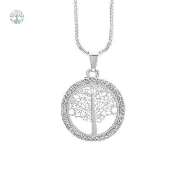 Collier Arbre de Vie en argent avec diamant