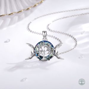 Bijou Arbre de Vie avec Lunes en Argent