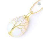 Collier Arbre de Vie en Pierre Opale