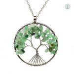 Collier Arbre de Vie en Aventurine Verte