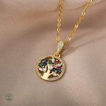 Collier élégant avec motif Arbre de Vie