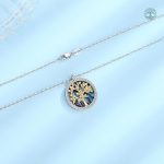 Collier doré Arbre de Vie, design élégant en argent 925