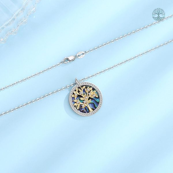 Collier doré Arbre de Vie, design élégant en argent 925