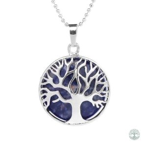 Collier Arbre de Vie en pierre sodalite