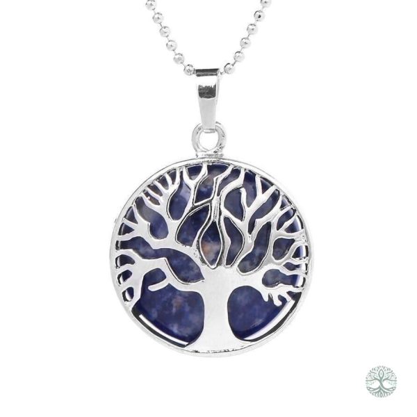 Collier Arbre de Vie en pierre sodalite