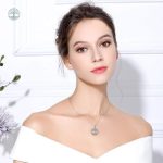 Collier en argent 925, symbole de vie et d'unité familiale