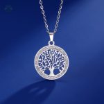 Collier Arbre de Vie en Acier Inoxydable pour Femme