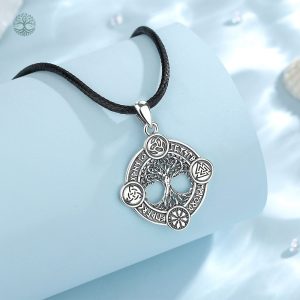 Collier homme en argent, design Arbre de Vie celtique