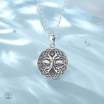 Bijou homme Yggdrasil en argent, symbole d'équilibre et de force